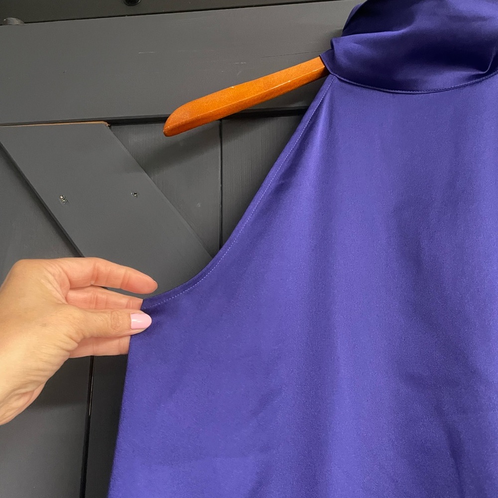 Ann Taylor Sleeveless Mock Neck Tank - Deep Violet - Picture 2 of 6